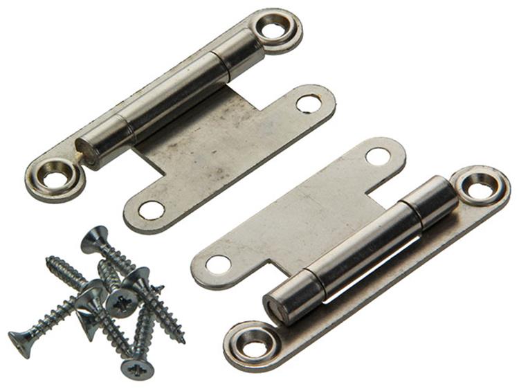 Load image into Gallery viewer, Mack 1013900 - 2 semi verborgen kastscharn. vernikkeld h 66 x b 30 mm | 5 stuks