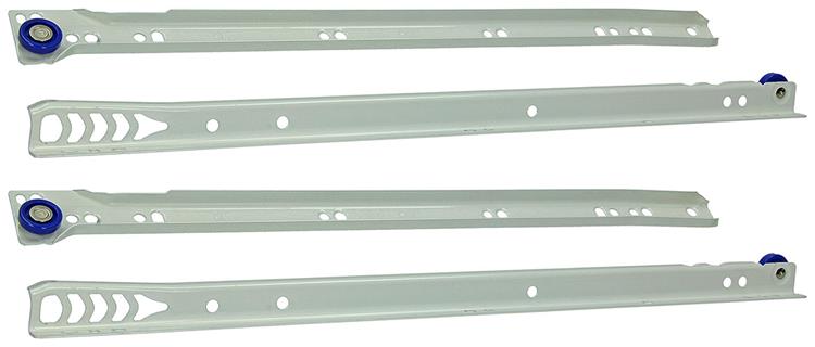 Load image into Gallery viewer, 1013689 - paar rolladegeleiders wit 25kg 40cm | 5 stuks