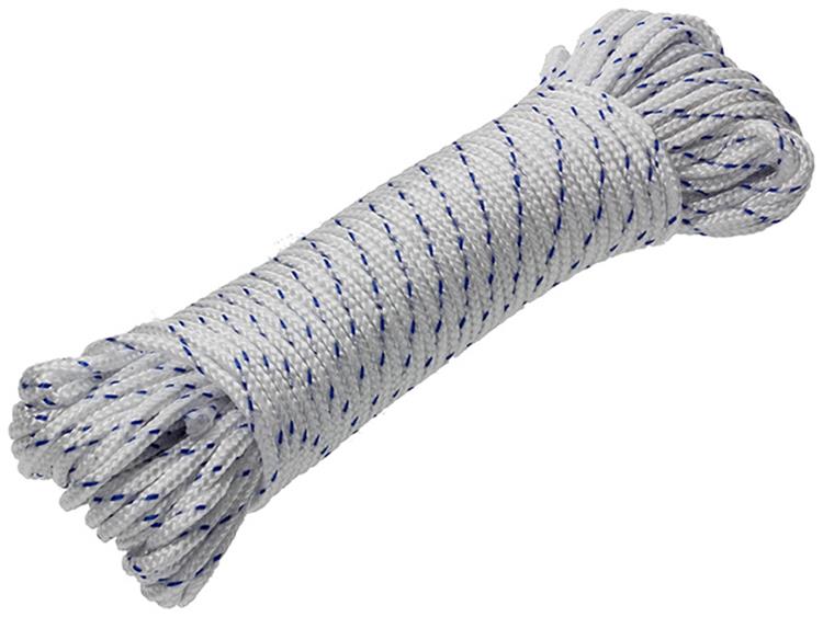 Load image into Gallery viewer, Mack 1014931 - pp gevlochten wit blauw streng3mm 20m | 5 stuks