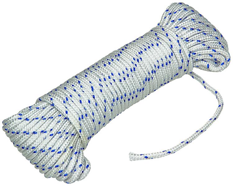 Load image into Gallery viewer, Mack 1014995 - pp gevlochten wit blauw streng4mm 20m | 5 stuks