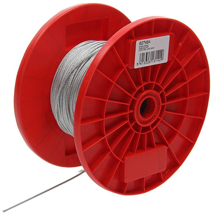 Load image into Gallery viewer, Mack 1015566 - verzinkte staalkabel 7x7 200m 2mm wll 40 kg din en 12385-4 | 200 stuks