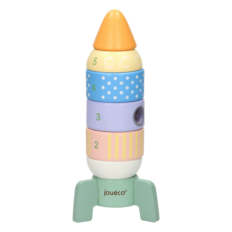 Load image into Gallery viewer, Joueco houten stapel raket