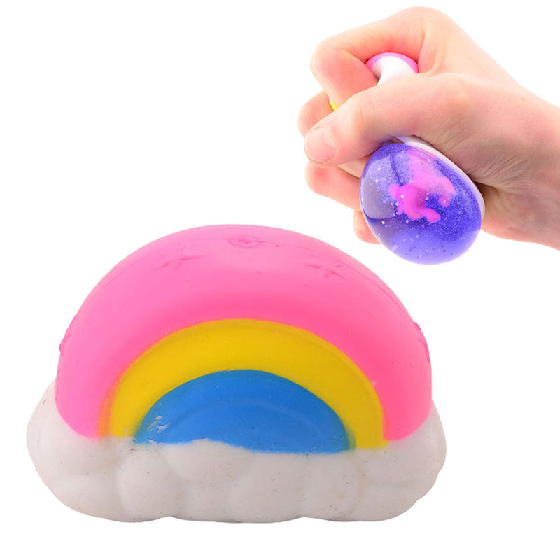 Load image into Gallery viewer, Johntoy knijp regenboog met eenhoorn