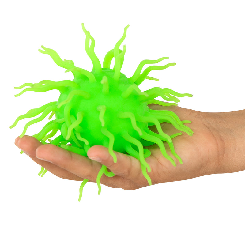 Load image into Gallery viewer, Johntoy spike fluffy bal met licht, ø 12cm
