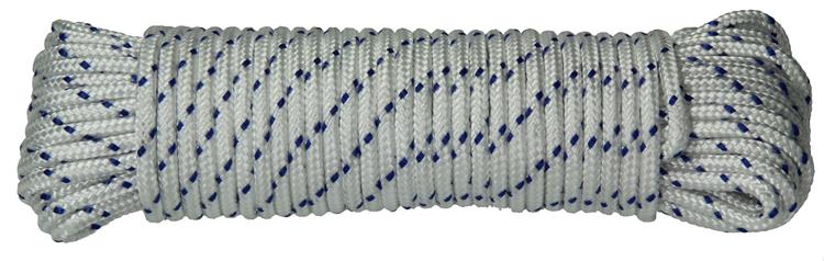 Load image into Gallery viewer, Mack 1013976 - pp gevlochten wit blauw streng6mm 20m | 5 stuks