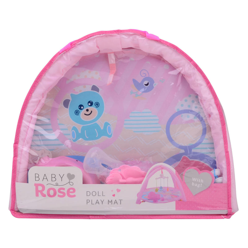 Afbeelding laden in galerijviewer, Baby rose poppenspeelmat