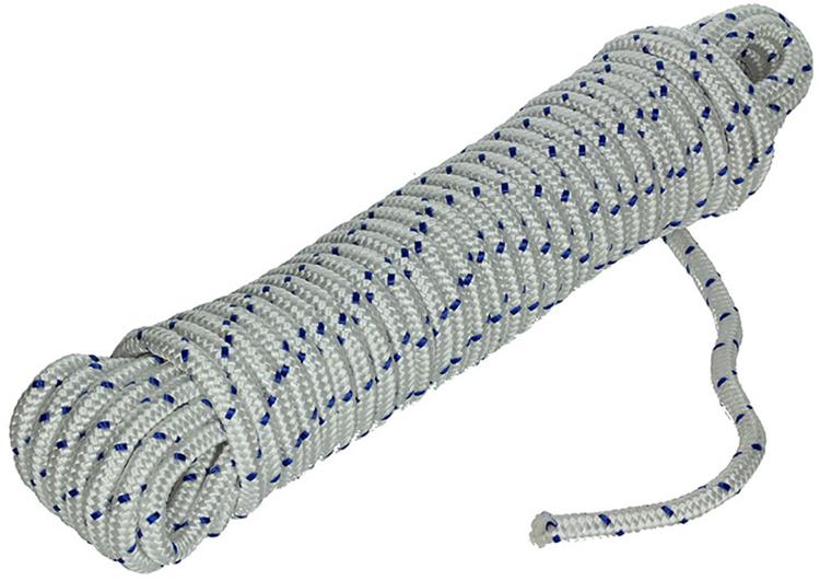 Load image into Gallery viewer, Mack 1013978 - pp gevlochten wit blauw streng10mm 15m | 5 stuks