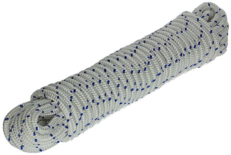 Load image into Gallery viewer, Mack 1013978 - pp gevlochten wit blauw streng10mm 15m | 5 stuks