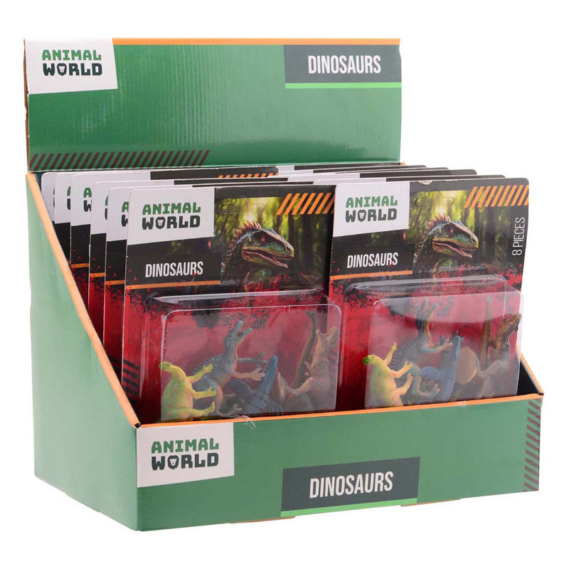 Afbeelding laden in galerijviewer, Johntoy animal world - dino speelset, 8dlg.