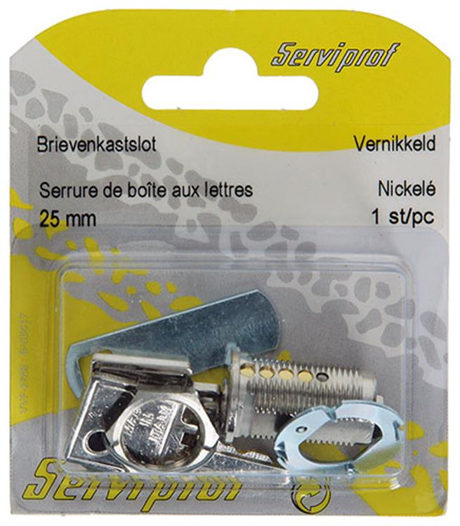 Load image into Gallery viewer, Mack 1014021 - brievenkastslot vernikkeld 25 mm | 5 stuks