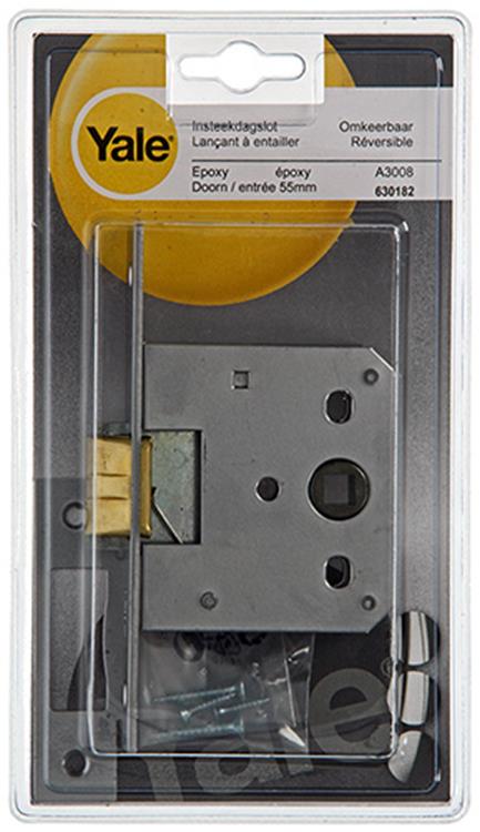 Load image into Gallery viewer, Yale 1019063 - 1 insteekloopslot epoxy l r a3008 55mm | 3 stuks