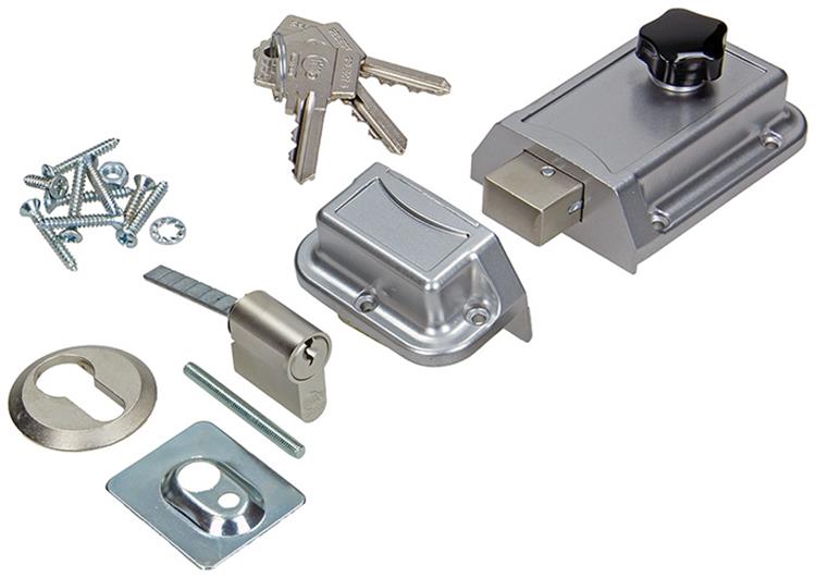 Load image into Gallery viewer, Yale 1019090 - 1 oplegnachtslot + cilinder r b4821 60mm | 2 stuks