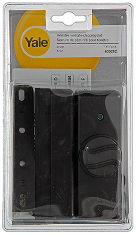 Load image into Gallery viewer, Yale 1019092 - vensteroplegslot, bruin | 5 stuks