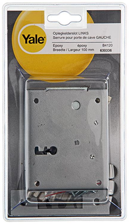 Load image into Gallery viewer, Yale 1019116 - 1 oplegkelderslot links b4120 100mm | 3 stuks