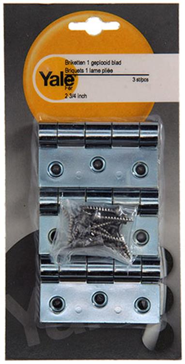 Load image into Gallery viewer, Yale 1019158 - 3 briketten ijzer 1 geplooid blad 2 3 4 inch | 5 stuks
