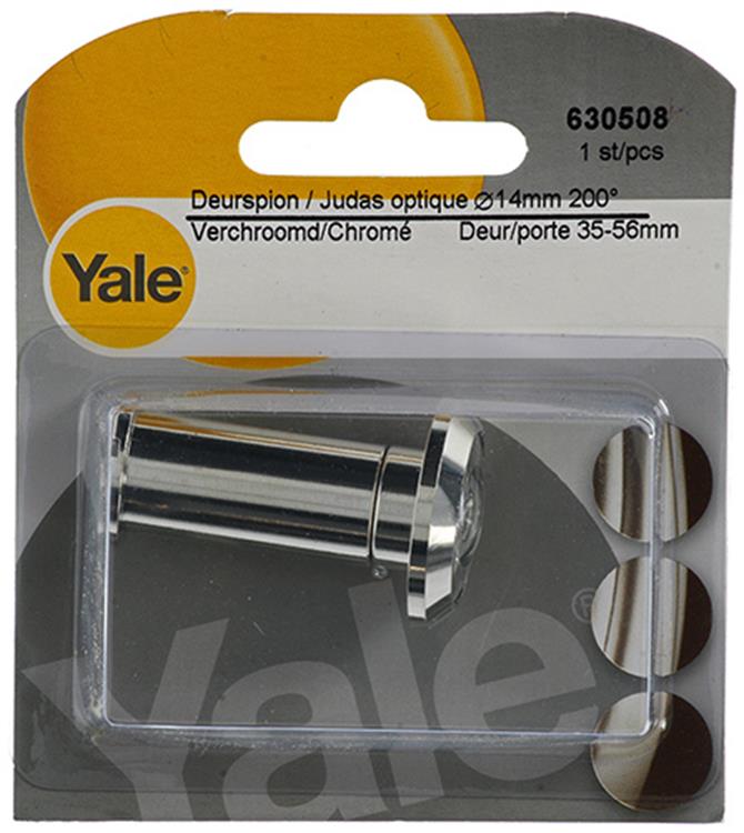 Load image into Gallery viewer, Yale 1019201 - deurspion 200° verchroomd 14mm | 3 stuks