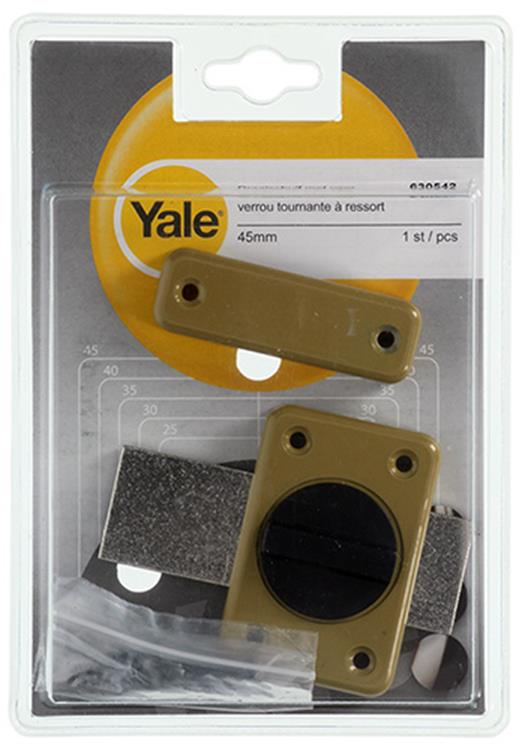 Load image into Gallery viewer, Yale 1019218 - 1 draaischuif + veer gelakt 45mm | 2 stuks