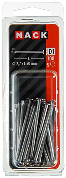 Load image into Gallery viewer, Mack 1017120 - nagel platte kop 100 gr 2,7 x 50 mm | 5 stuks