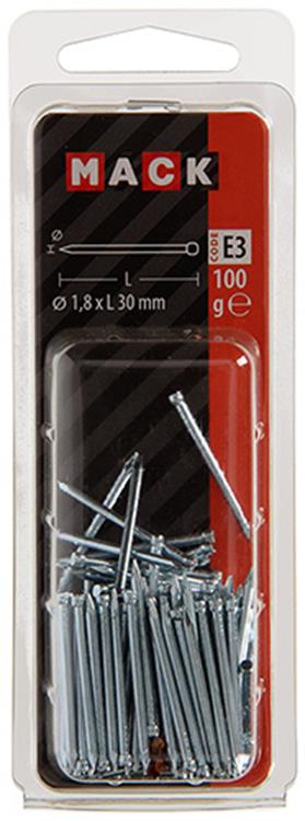 Load image into Gallery viewer, Mack 1017158 - nagel ronde kop staal verzinkt100 gr 1,8 x 30 mm | 5 stuks