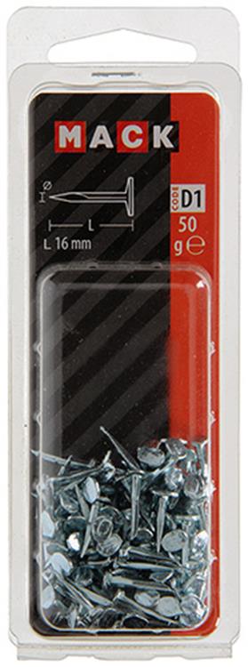 Load image into Gallery viewer, Mack 1017192 - bloknagel staal verzinkt 50 gr16 mm | 10 stuks
