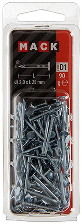 Load image into Gallery viewer, Mack 1017198 - plafondnagel staal verzinkt 90 gr 2,0 x 25 mm | 5 stuks