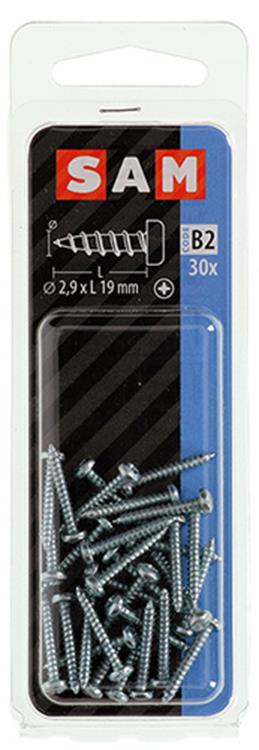 Afbeelding laden in galerijviewer, Mack 1017436 - zelftappende schroef cyl kop verz. 30st 2,9 x 19 mm | 10 stuks