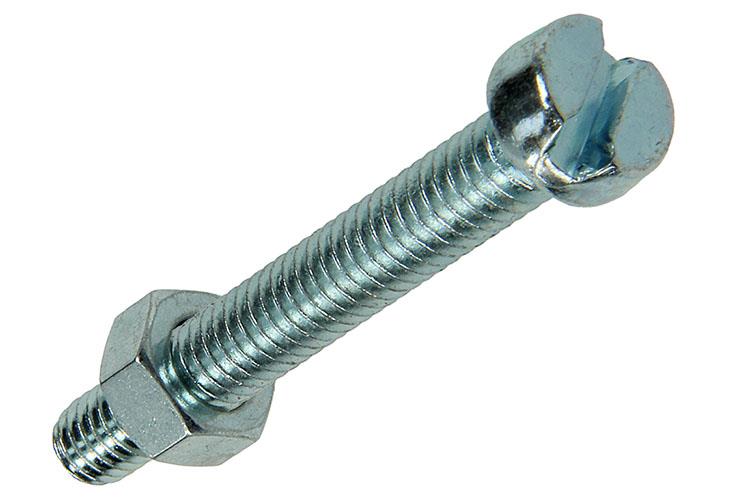 Load image into Gallery viewer, Mack 1017534 - metaalschroef cyl. kop + moer verz. 6 st m6 x 40 mm | 10 stuks