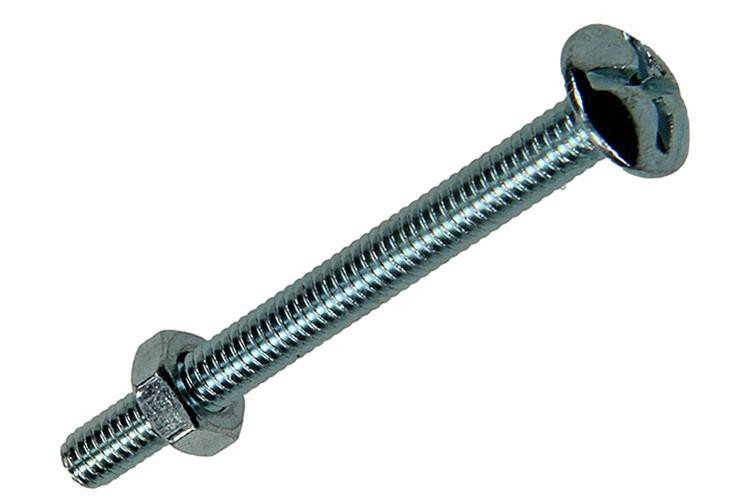 Afbeelding laden in galerijviewer, Mack 1017543 - kachelbout + moer staal verzinkt 14 st m4 x 40 mm | 10 stuks