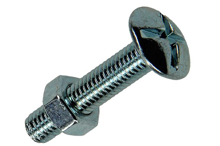 Afbeelding laden in galerijviewer, Mack 1017546 - kachelbout + moer staal verzinkt 14 st m5 x 25 mm | 5 stuks