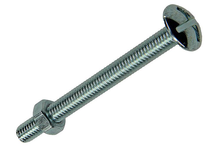 Afbeelding laden in galerijviewer, Mack 1017549 - kachelbout + moer staal verzinkt 8 st m5 x 50 mm | 5 stuks