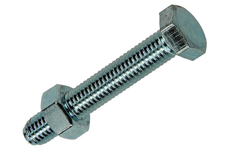 Load image into Gallery viewer, Mack 1017616 - tapbout + moer staal verzinkt 4 st m8 x 50 mm | 10 stuks