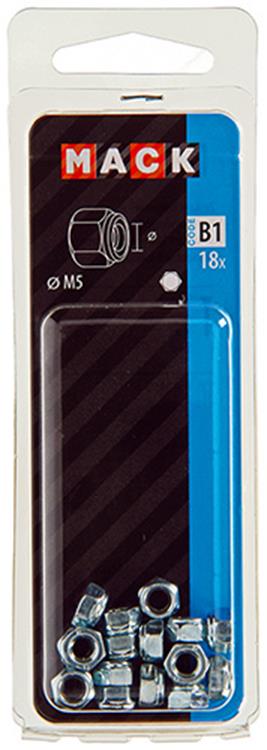 Load image into Gallery viewer, Mack 1017685 - zeskant borgmoer staal verzinkt 18 st m5 | 10 stuks