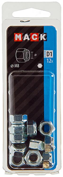 Load image into Gallery viewer, Mack 1017687 - zeskant borgmoer staal verzinkt 12 st m8 | 10 stuks