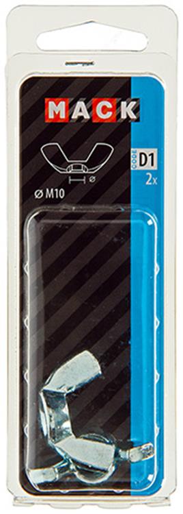 Load image into Gallery viewer, Mack 1017700 - vleugelmoer staal verzinkt 2 st m10 | 5 stuks