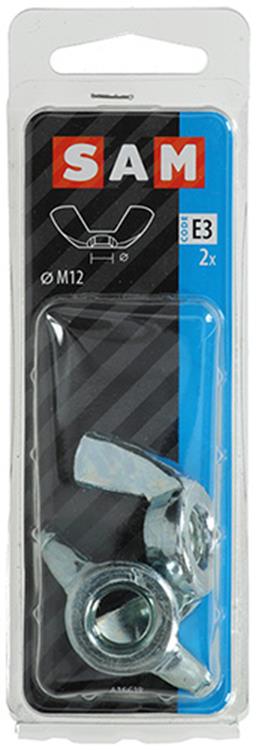 Load image into Gallery viewer, Mack 1017701 - vleugelmoer staal verzinkt 2 st m12 | 5 stuks