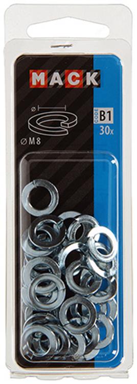 Load image into Gallery viewer, Mack 1017756 - veerring staal verzinkt 30 st m 8 | 10 stuks