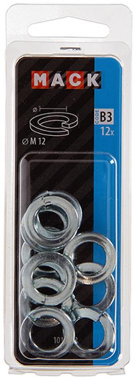 Load image into Gallery viewer, Mack 1017758 - veerring staal verzinkt 12 st m 12 | 10 stuks