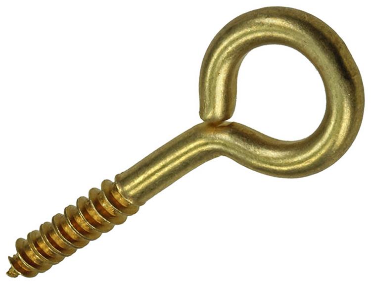 Load image into Gallery viewer, Mack 1019695 - schroefoog messing 2 st 4,0 x 30mm | 10 stuks