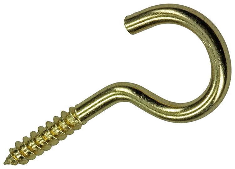 Load image into Gallery viewer, Mack 1019699 - schroefhaak messing 2 st 4,0 x 30mm | 10 stuks