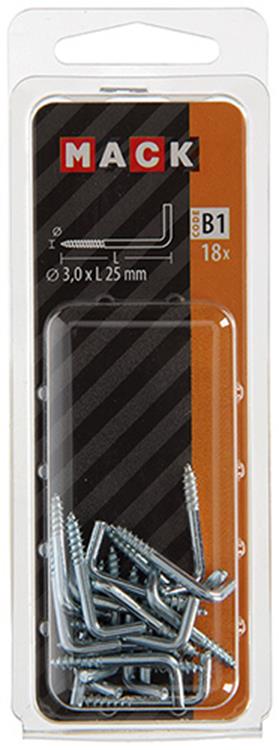 Load image into Gallery viewer, Mack 1017816 - schroefduim staal verzinkt 18st 3,0 x 25 mm | 10 stuks