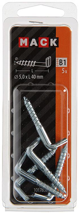 Load image into Gallery viewer, Mack 1017830 - schroefduim met gleuf staal verz. 5 st 5,0 x 40 mm | 10 stuks