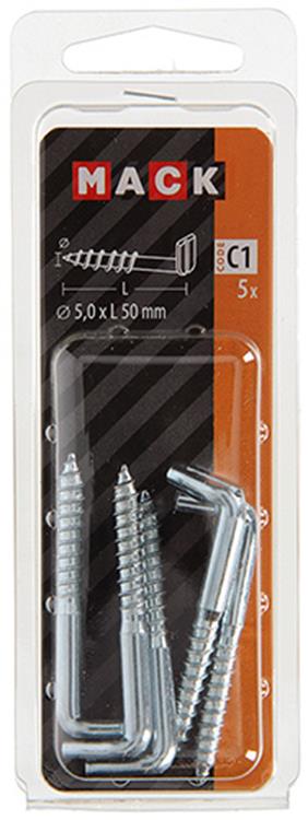 Load image into Gallery viewer, Mack 1017831 - schroefduim met gleuf staal verz. 5 st 5,0 x 50 mm | 10 stuks