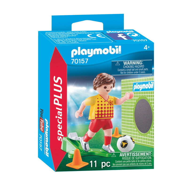 Load image into Gallery viewer, Playmobil 70157 voetballer met doel