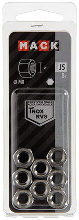 Load image into Gallery viewer, Mack 1019853 - zeskantmoer inox a2 8 st m8 | 10 stuks