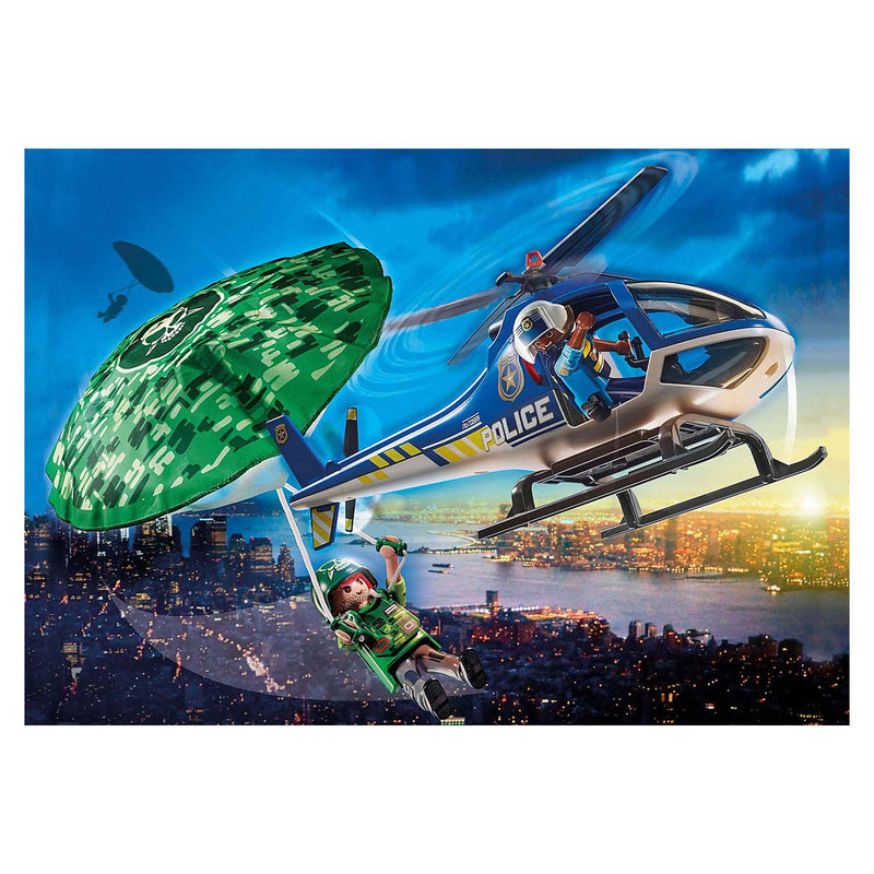 Load image into Gallery viewer, Playmobil city action politiehelikopter - parachute achtervolging - 70569