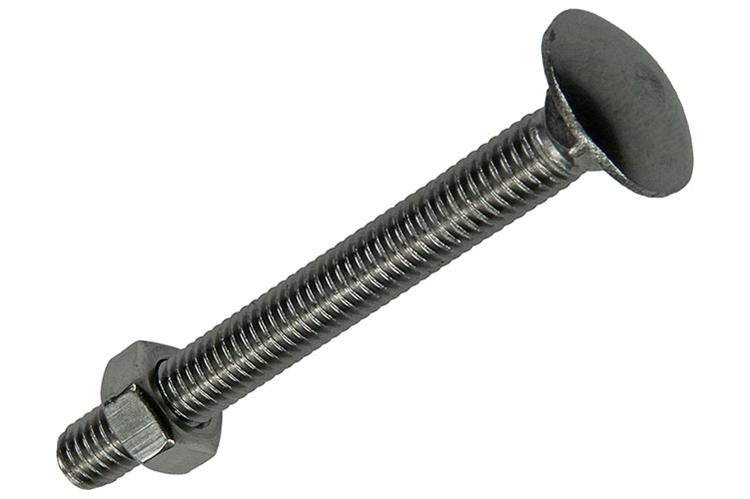 Load image into Gallery viewer, Mack 1019918 - houtbout + moer roestvrijstaal 2 st m8 x 70 mm | 5 stuks