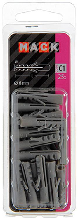 Load image into Gallery viewer, Mack 1017880 - plug polyethyleen 25 st 6 mm | 5 stuks