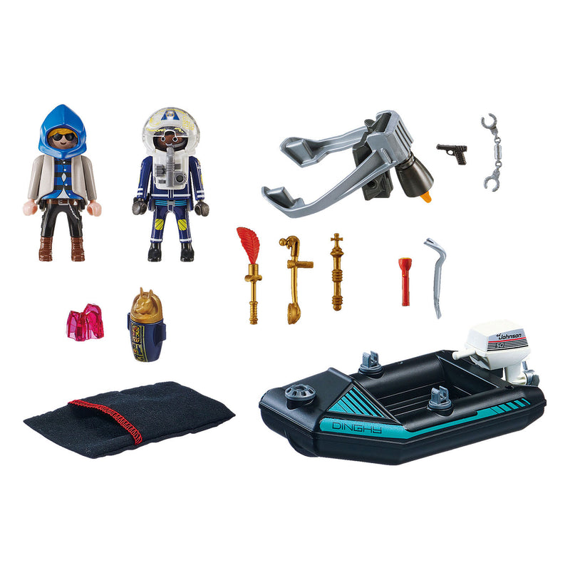 Load image into Gallery viewer, Playmobil City Action Politiejetpack Arrestatie van de Kunstdief 70782
