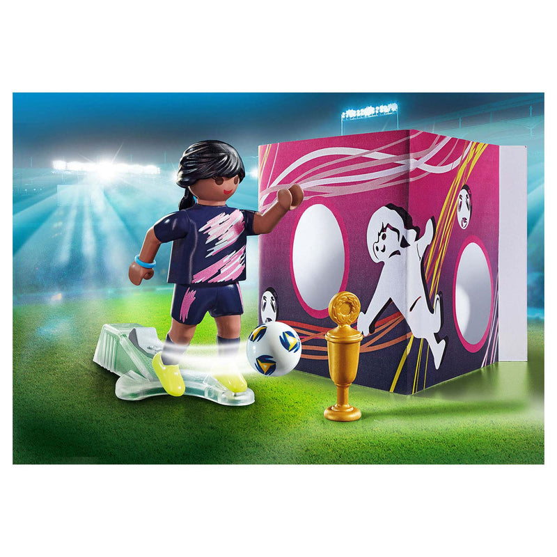 Load image into Gallery viewer, Playmobil specials voetbalster met doelmuur - 70875