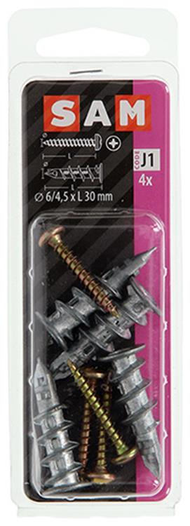 Load image into Gallery viewer, Mack 1017889 - boorplug vr gipskart.plt + schr.zamac 4st 6 x 38 mm | 10 stuks